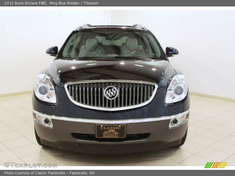 Ming Blue Metallic / Titanium 2012 Buick Enclave FWD