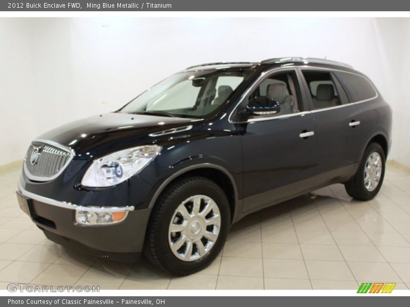Ming Blue Metallic / Titanium 2012 Buick Enclave FWD