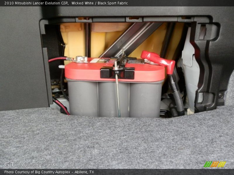 Wicked White / Black Sport Fabric 2010 Mitsubishi Lancer Evolution GSR