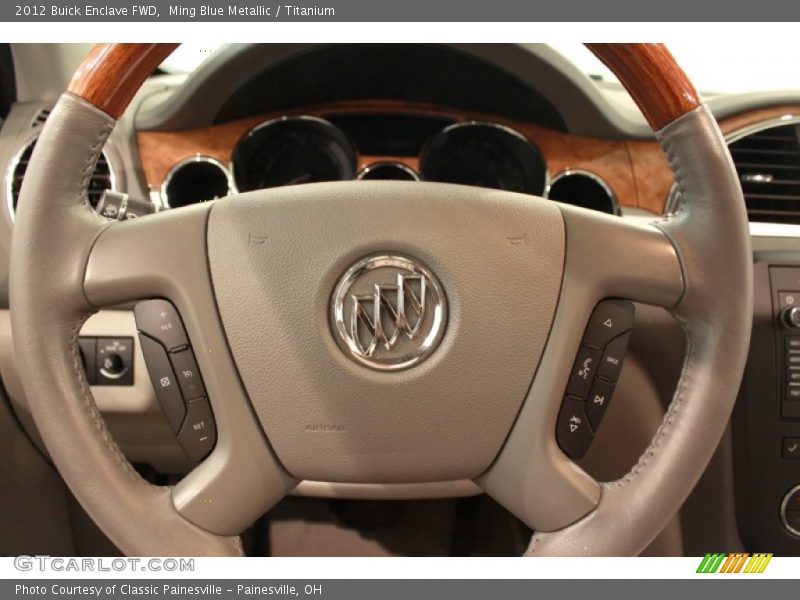 Ming Blue Metallic / Titanium 2012 Buick Enclave FWD