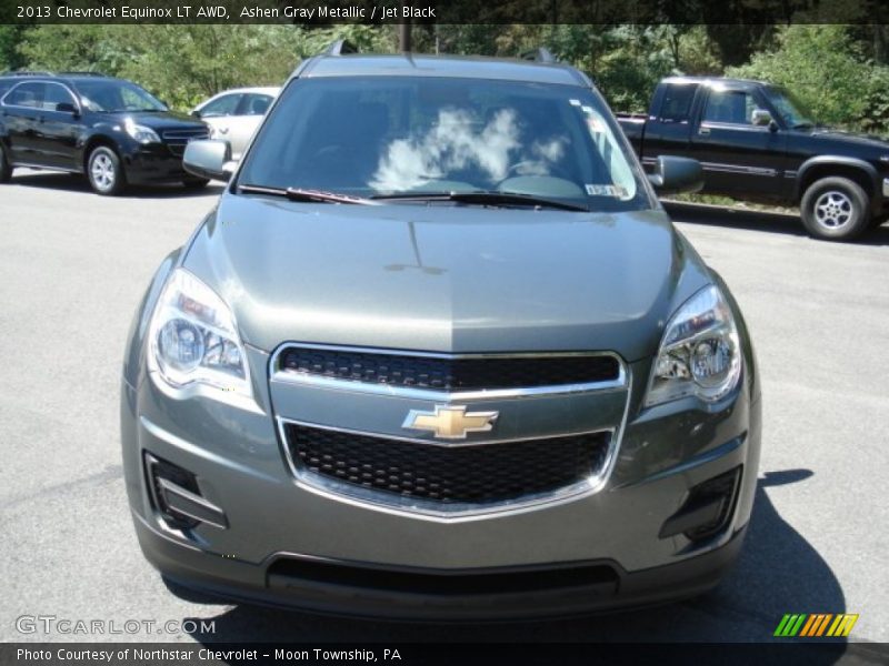 Ashen Gray Metallic / Jet Black 2013 Chevrolet Equinox LT AWD