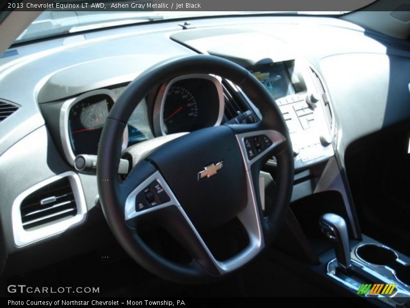 Ashen Gray Metallic / Jet Black 2013 Chevrolet Equinox LT AWD