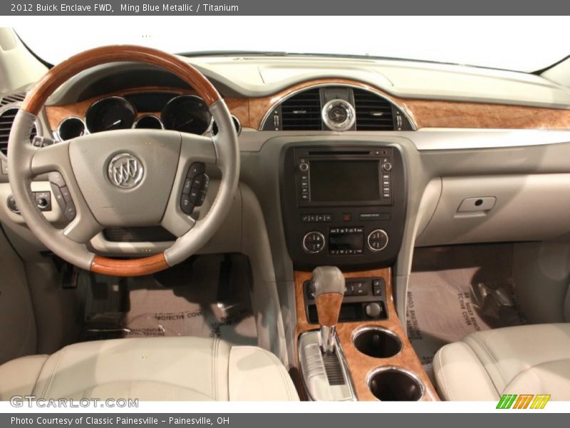 Ming Blue Metallic / Titanium 2012 Buick Enclave FWD