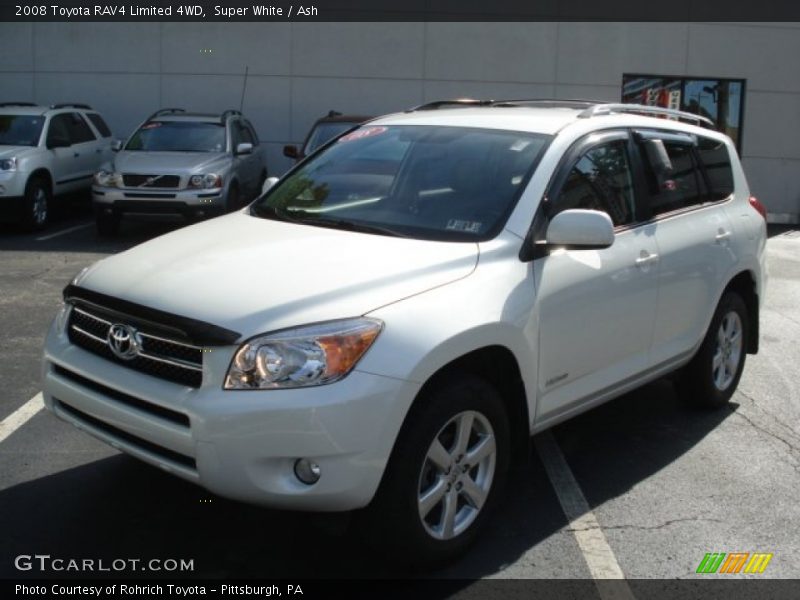 Super White / Ash 2008 Toyota RAV4 Limited 4WD