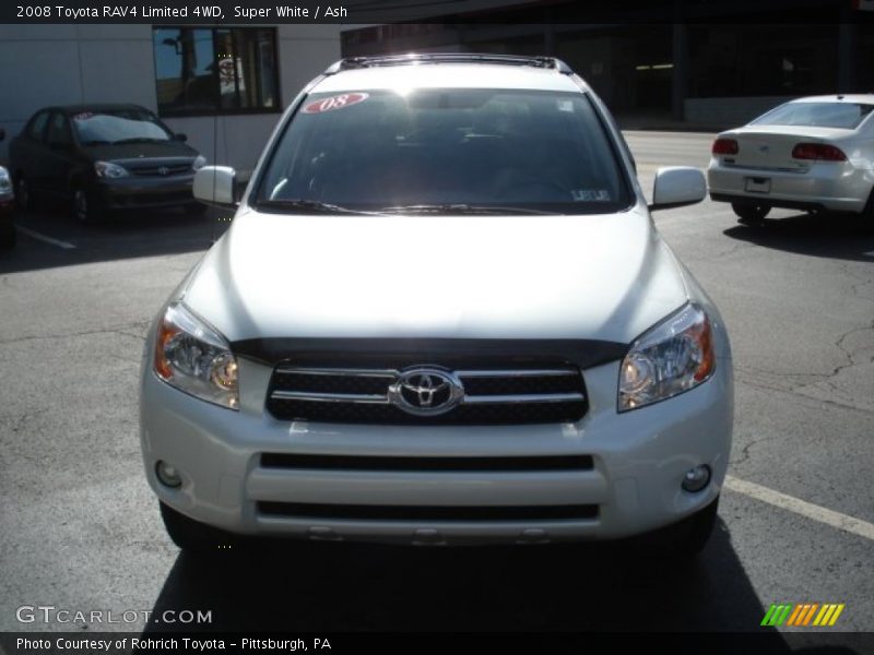 Super White / Ash 2008 Toyota RAV4 Limited 4WD