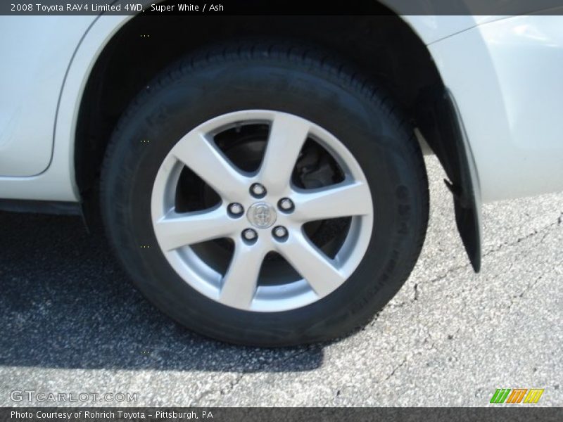 Super White / Ash 2008 Toyota RAV4 Limited 4WD