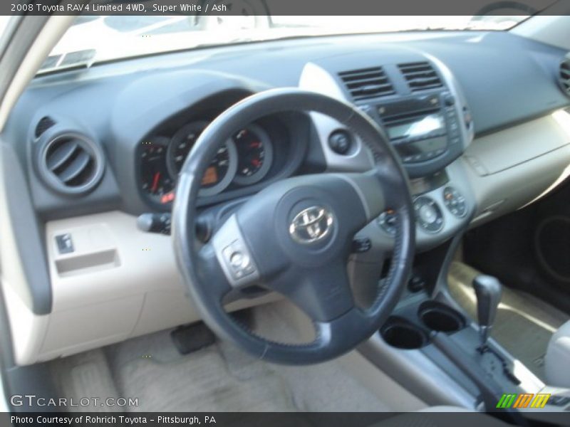 Super White / Ash 2008 Toyota RAV4 Limited 4WD