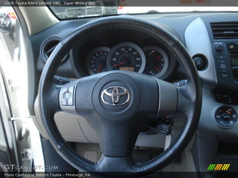 Super White / Ash 2008 Toyota RAV4 Limited 4WD