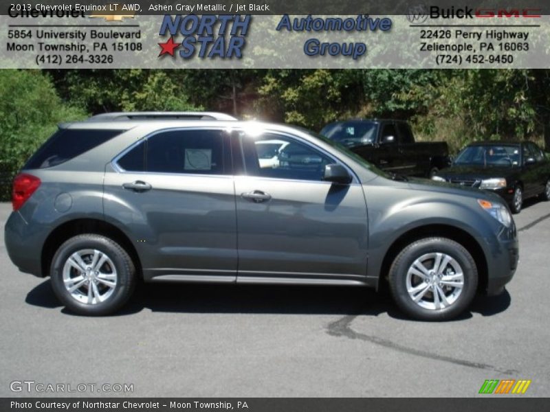 Ashen Gray Metallic / Jet Black 2013 Chevrolet Equinox LT AWD