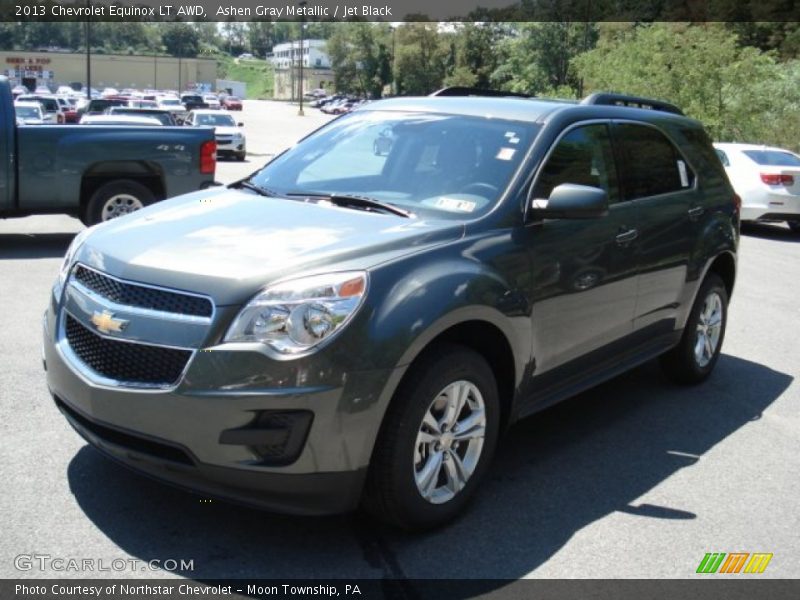Ashen Gray Metallic / Jet Black 2013 Chevrolet Equinox LT AWD