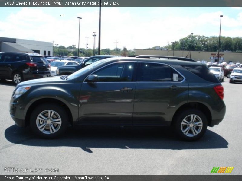 Ashen Gray Metallic / Jet Black 2013 Chevrolet Equinox LT AWD