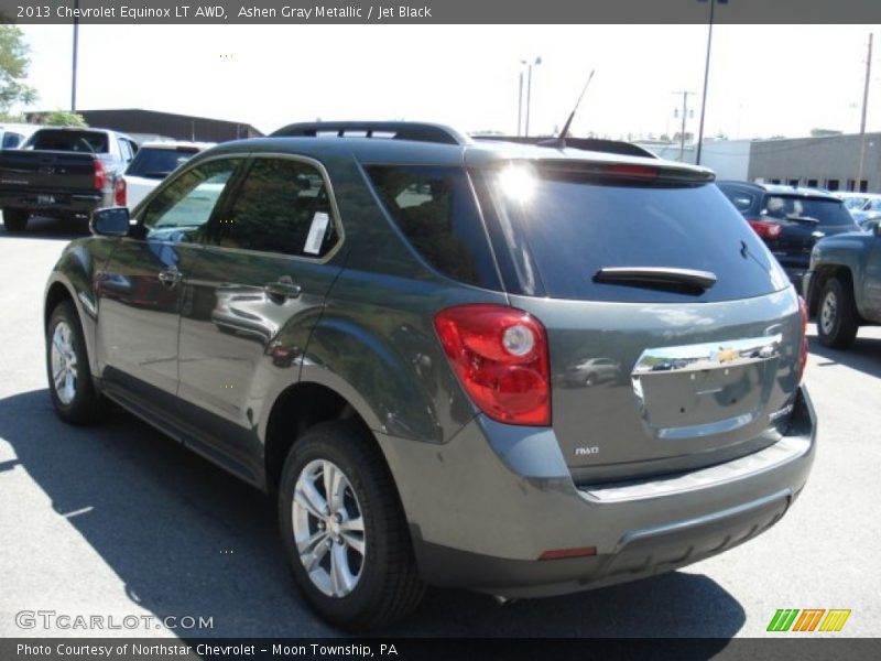 Ashen Gray Metallic / Jet Black 2013 Chevrolet Equinox LT AWD