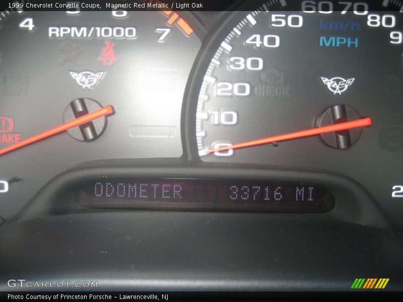 Magnetic Red Metallic / Light Oak 1999 Chevrolet Corvette Coupe