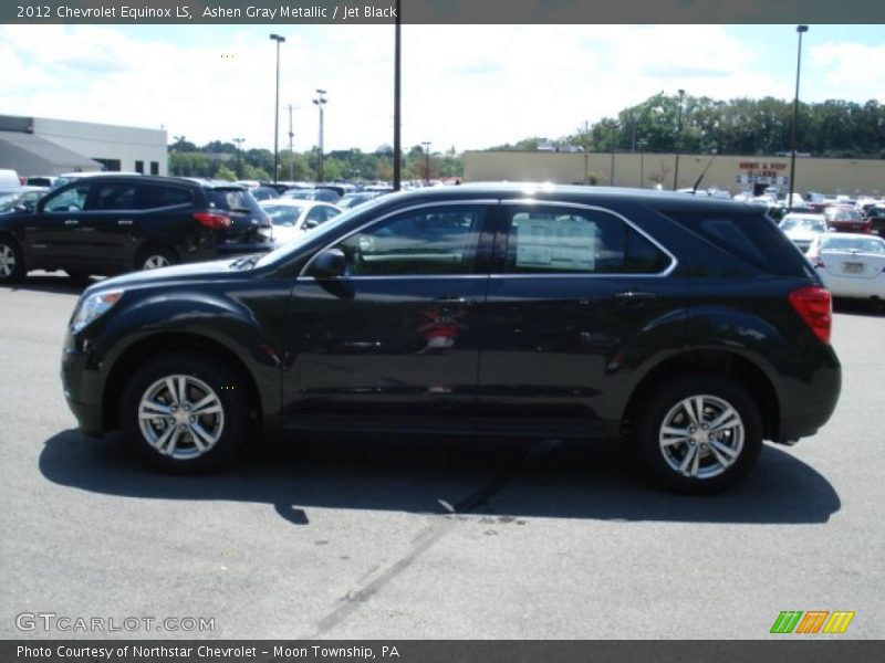 Ashen Gray Metallic / Jet Black 2012 Chevrolet Equinox LS