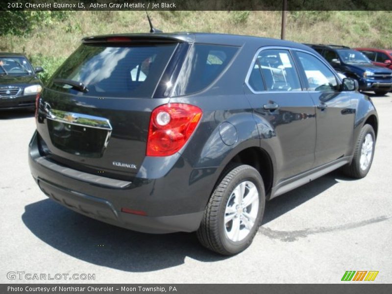 Ashen Gray Metallic / Jet Black 2012 Chevrolet Equinox LS