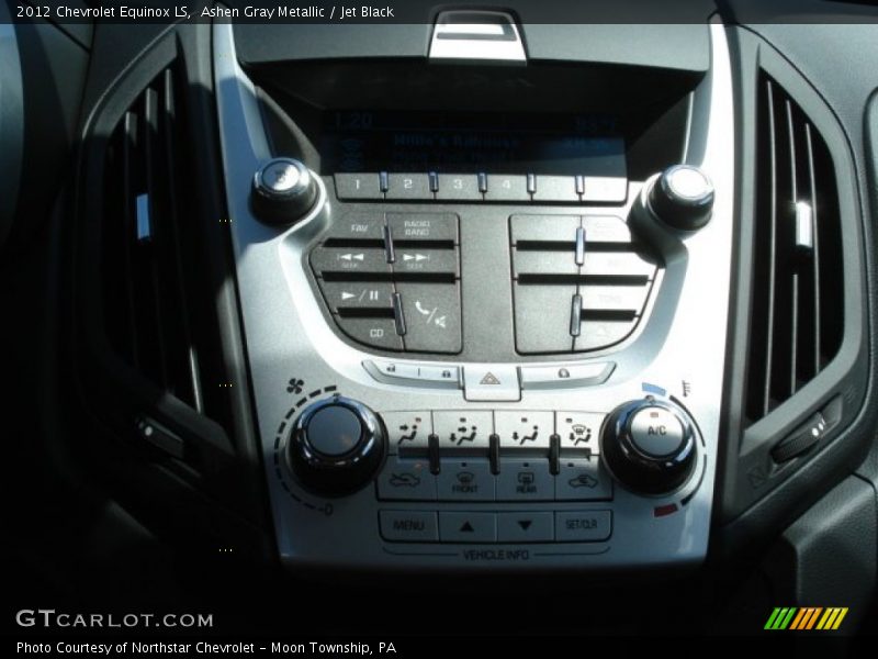 Ashen Gray Metallic / Jet Black 2012 Chevrolet Equinox LS