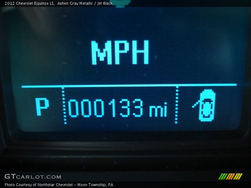Ashen Gray Metallic / Jet Black 2012 Chevrolet Equinox LS