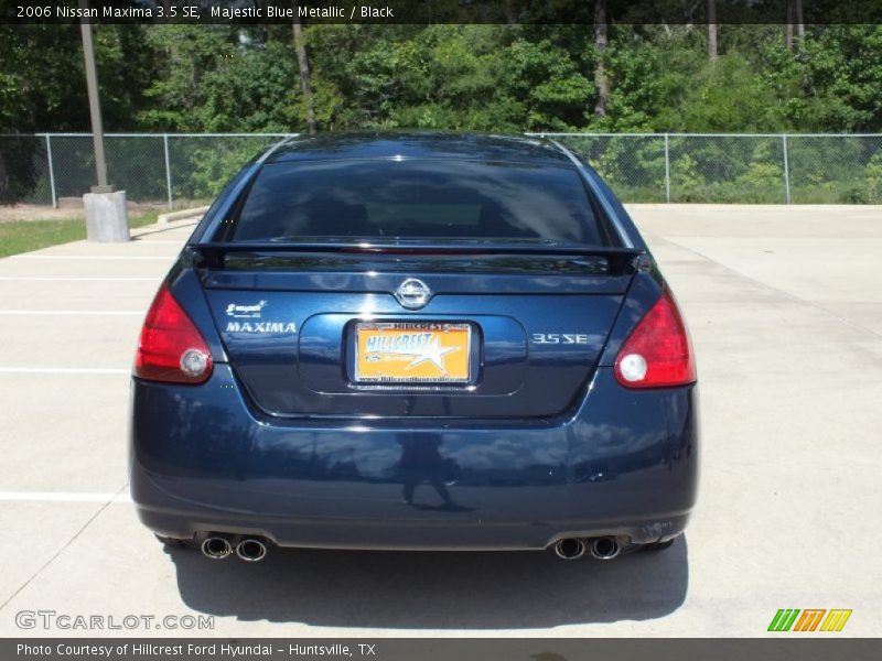 Majestic Blue Metallic / Black 2006 Nissan Maxima 3.5 SE