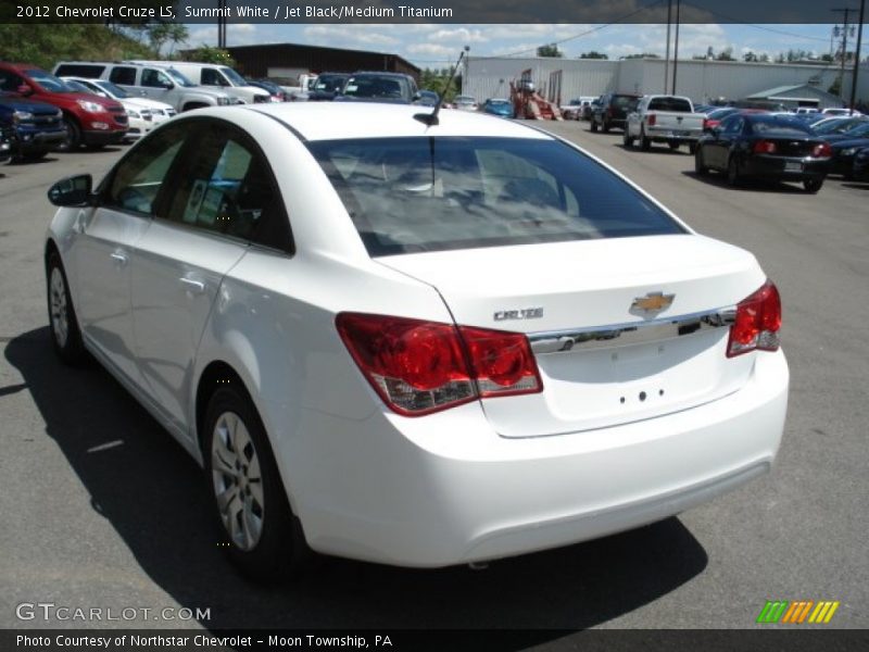Summit White / Jet Black/Medium Titanium 2012 Chevrolet Cruze LS