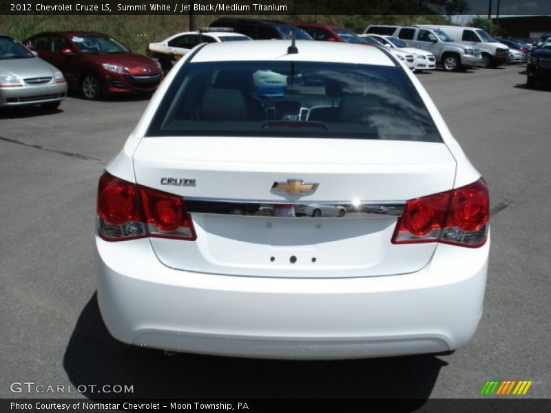 Summit White / Jet Black/Medium Titanium 2012 Chevrolet Cruze LS