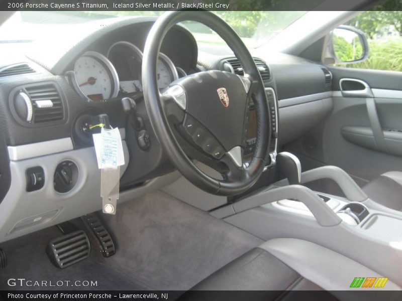 Iceland Silver Metallic / Black/Steel Grey 2006 Porsche Cayenne S Titanium