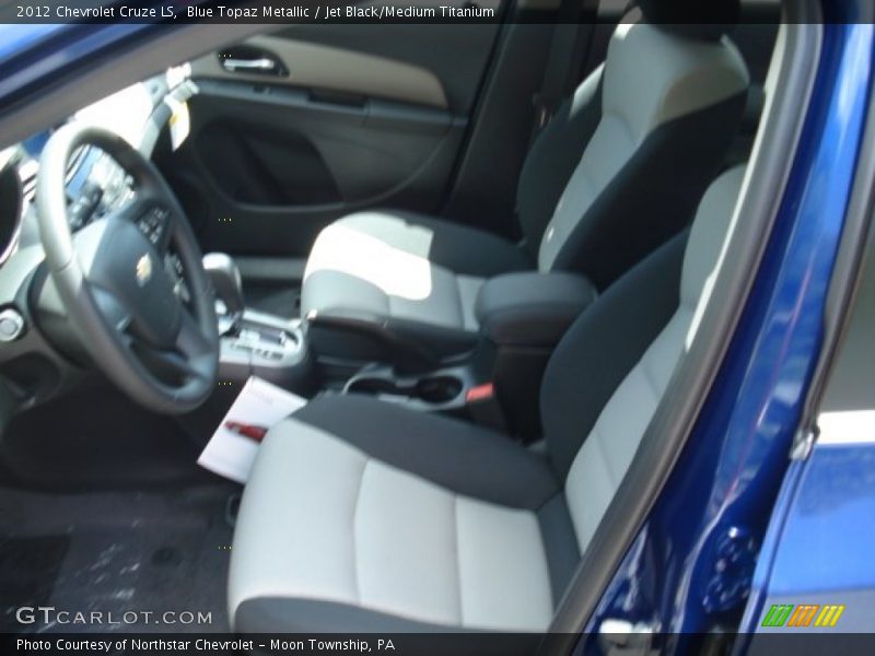 Blue Topaz Metallic / Jet Black/Medium Titanium 2012 Chevrolet Cruze LS