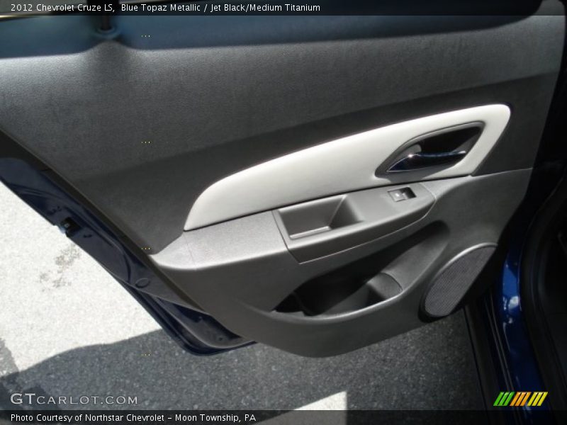 Blue Topaz Metallic / Jet Black/Medium Titanium 2012 Chevrolet Cruze LS
