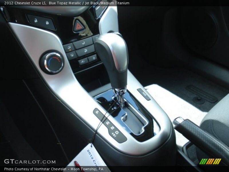 Blue Topaz Metallic / Jet Black/Medium Titanium 2012 Chevrolet Cruze LS