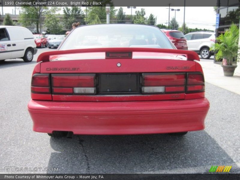 Bright Red / Black 1993 Chevrolet Cavalier Z24 Coupe