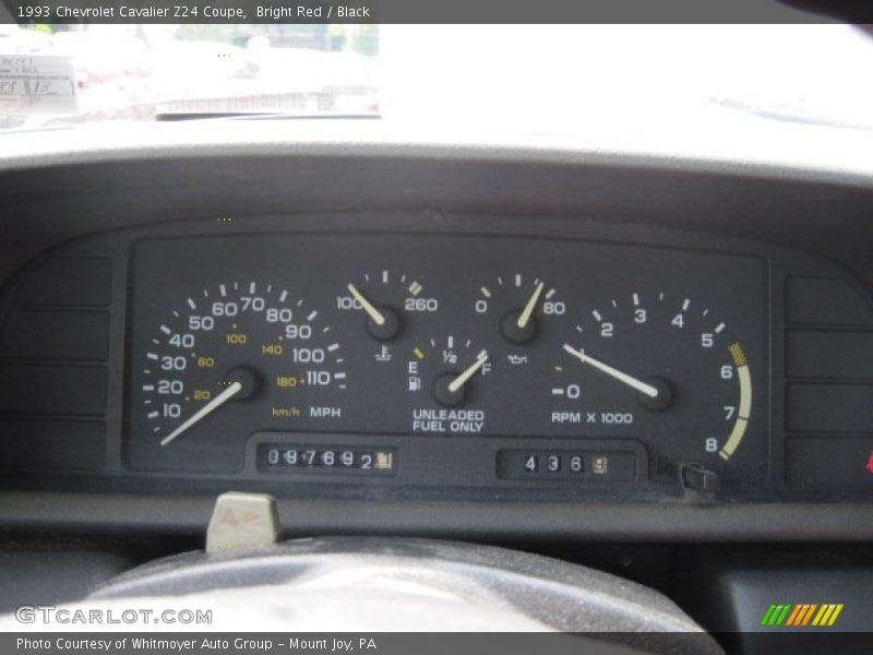  1993 Cavalier Z24 Coupe Z24 Coupe Gauges