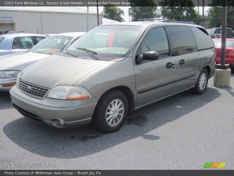 Spruce Green Metallic / Medium Parchment Beige 2002 Ford Windstar LX
