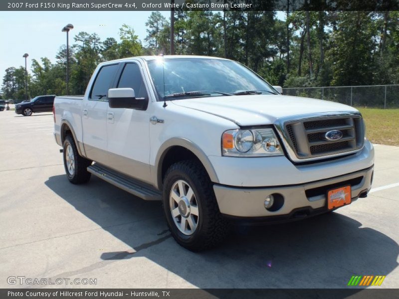 Oxford White / Castano Brown Leather 2007 Ford F150 King Ranch SuperCrew 4x4