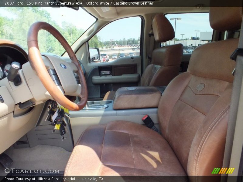 Oxford White / Castano Brown Leather 2007 Ford F150 King Ranch SuperCrew 4x4