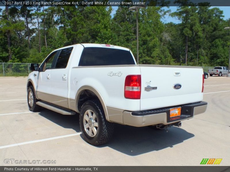 Oxford White / Castano Brown Leather 2007 Ford F150 King Ranch SuperCrew 4x4