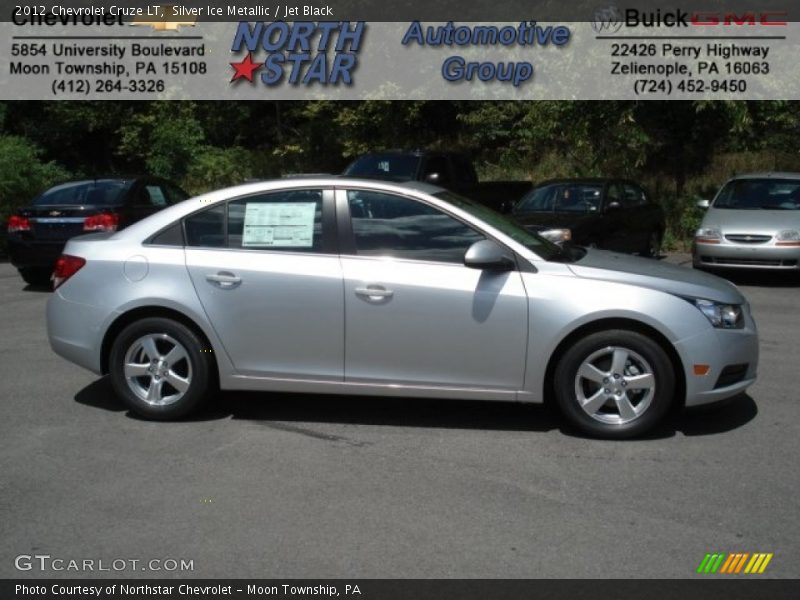 Silver Ice Metallic / Jet Black 2012 Chevrolet Cruze LT