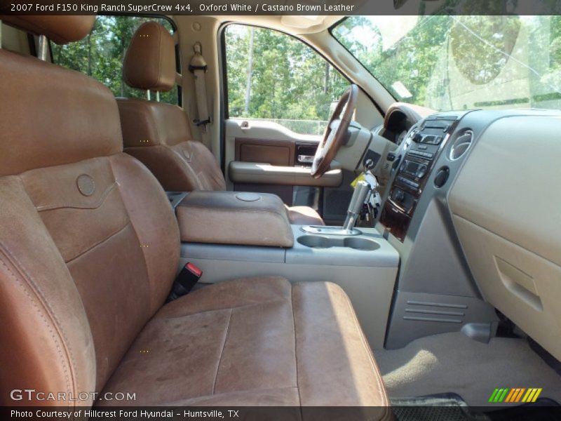 Oxford White / Castano Brown Leather 2007 Ford F150 King Ranch SuperCrew 4x4