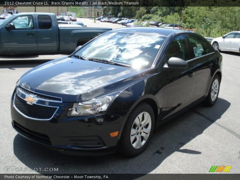 Black Granite Metallic / Jet Black/Medium Titanium 2012 Chevrolet Cruze LS