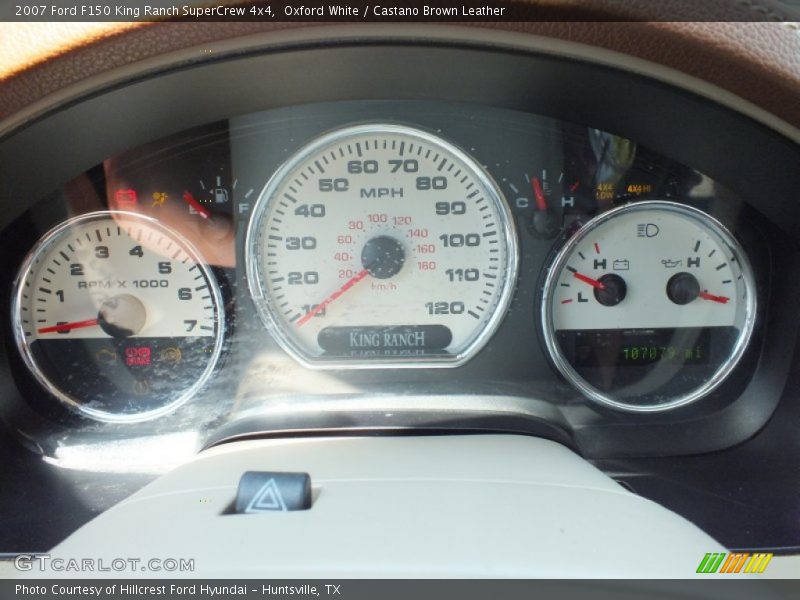 Oxford White / Castano Brown Leather 2007 Ford F150 King Ranch SuperCrew 4x4