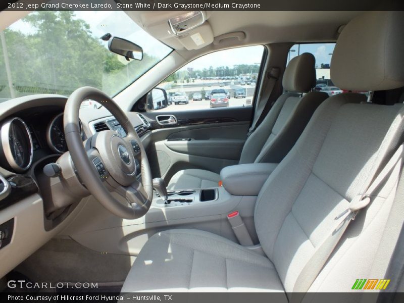 Stone White / Dark Graystone/Medium Graystone 2012 Jeep Grand Cherokee Laredo