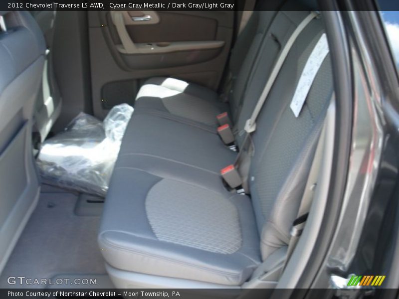 Cyber Gray Metallic / Dark Gray/Light Gray 2012 Chevrolet Traverse LS AWD