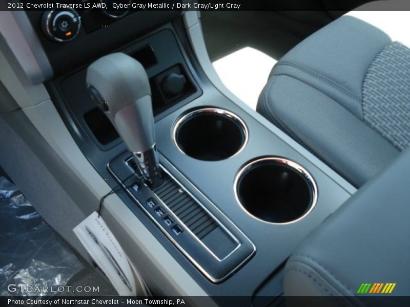 Cyber Gray Metallic / Dark Gray/Light Gray 2012 Chevrolet Traverse LS AWD