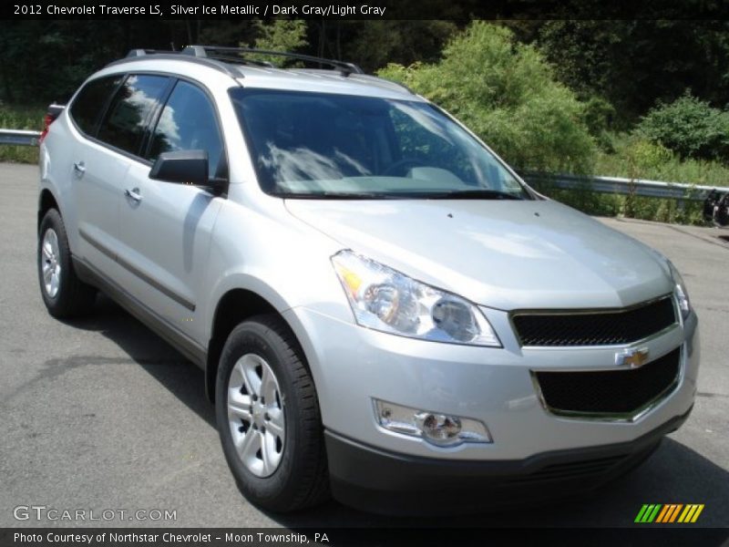 Silver Ice Metallic / Dark Gray/Light Gray 2012 Chevrolet Traverse LS