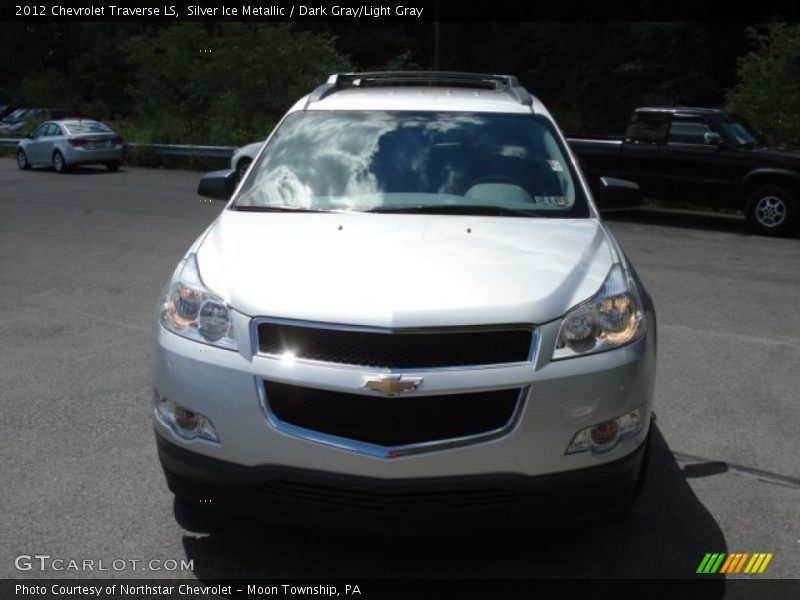 Silver Ice Metallic / Dark Gray/Light Gray 2012 Chevrolet Traverse LS