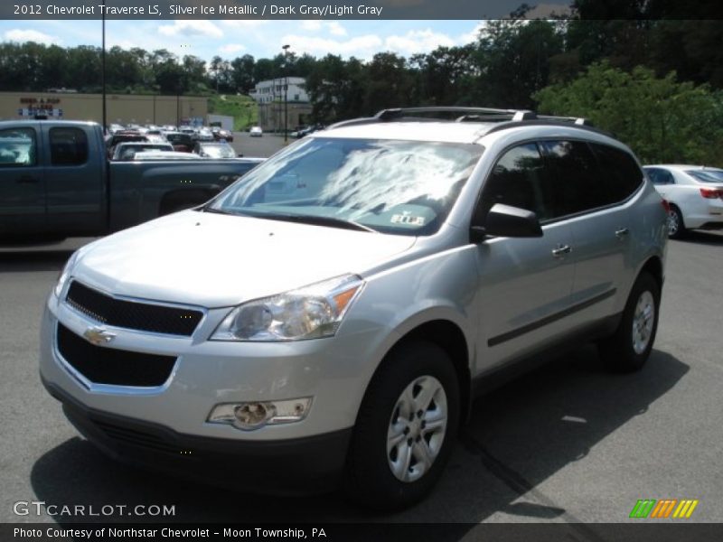 Silver Ice Metallic / Dark Gray/Light Gray 2012 Chevrolet Traverse LS