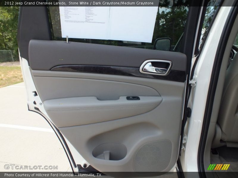 Stone White / Dark Graystone/Medium Graystone 2012 Jeep Grand Cherokee Laredo
