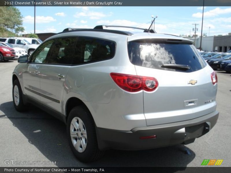 Silver Ice Metallic / Dark Gray/Light Gray 2012 Chevrolet Traverse LS