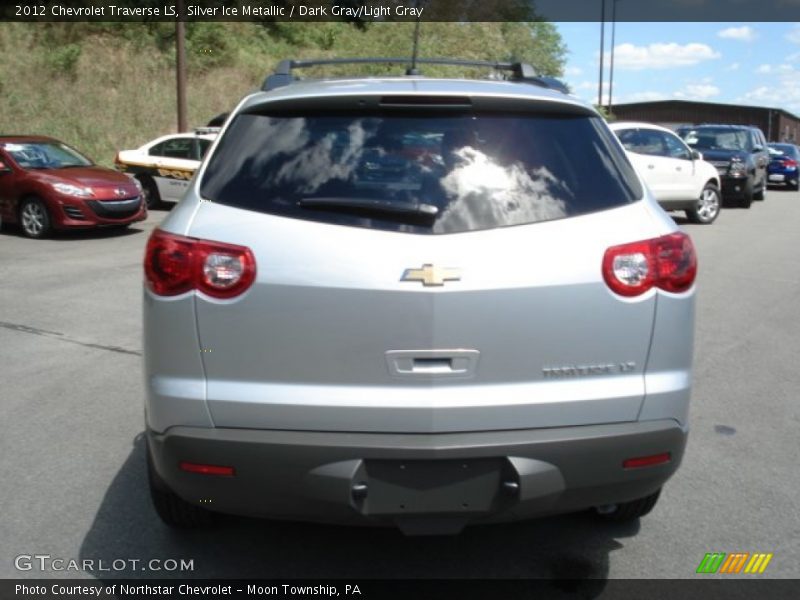 Silver Ice Metallic / Dark Gray/Light Gray 2012 Chevrolet Traverse LS