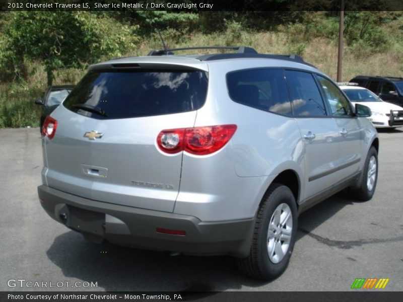 Silver Ice Metallic / Dark Gray/Light Gray 2012 Chevrolet Traverse LS