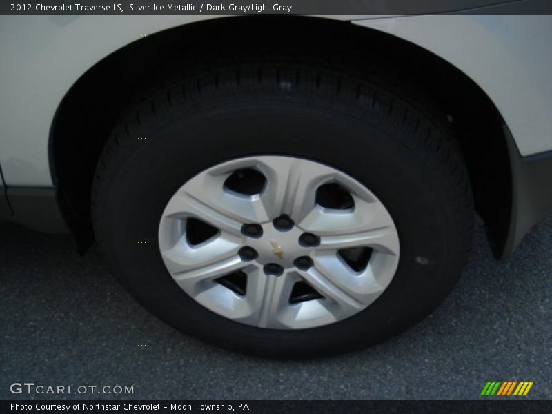 Silver Ice Metallic / Dark Gray/Light Gray 2012 Chevrolet Traverse LS