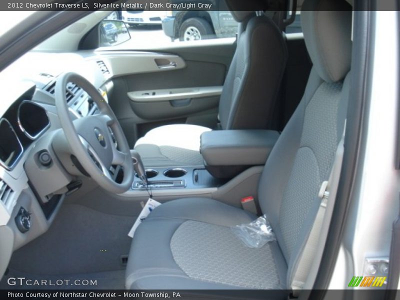 Silver Ice Metallic / Dark Gray/Light Gray 2012 Chevrolet Traverse LS